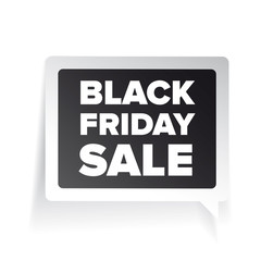 Wall Mural - Black Friday Sale vector label