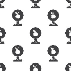 apple tree icon on white background