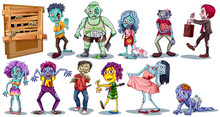 Different Character Of Zombies