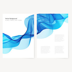 Sticker - Abstract template color flyer