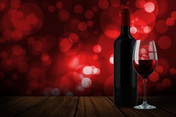 Poster - Composite image of red wine