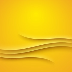 Poster - Abstract background with yellow shadow ornament