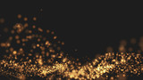 Fototapeta  - Gold background Wave motion