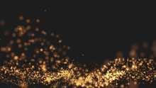 Gold Background Wave Motion