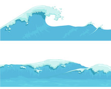 Blue Ocean Wave, Giant Wave