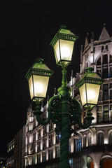 Poster - Street lamps on Petrovka street in Moscow