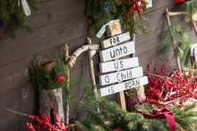For Unto Us A Child Is Born Christmas Sign