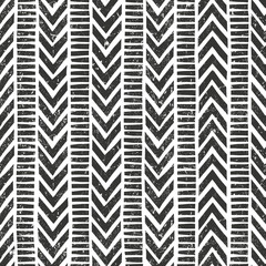 Wall Mural - vector hand drawn tribal pattern. seamless geometric background with grunge texture.