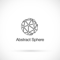 Poster - Abstract low poly, logo design vector template.