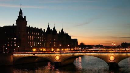 Wall Mural - bridge over Seine river in Paris