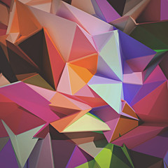 Aufkleber - Abstract low poly background