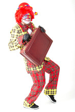 Clown Mit Koffer