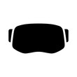 Virtual reality gaming and entertainment headset icon 
