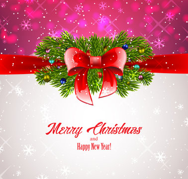 Christmas greeting postcard
