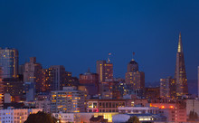 Night San Francisco Panorama Skyline View