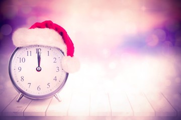 Poster - Composite image of christmas clock