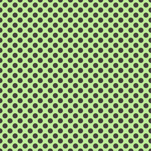 Polka Dots On Green Background
