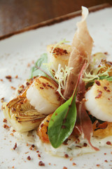 Poster - shellfish scallop appetizer starter