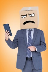 Poster - Composite image of anonymous businessman