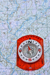 Map and compass.