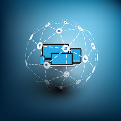 Poster - Networks - Globe Design Concept