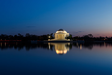 Fototapete - Jefferson Memorial at Night