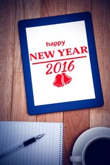 Poster - Composite image of happy new year message