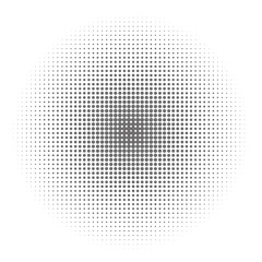 Radial halftone on a white background stylish