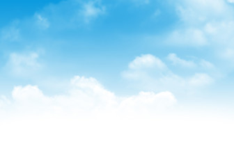 Wall Mural - blue sky and clouds background