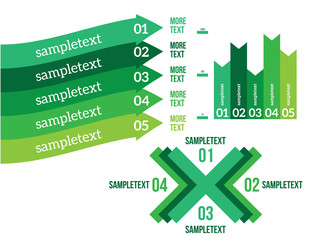Wall Mural - Infographics set Vector illustration. can be used for workflow layout, banner, diagram, number options, step up options, web design