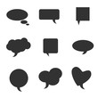 © dramaj - speech bubble pointer vector silhouette