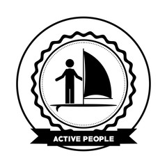 Wall Mural - active people design 