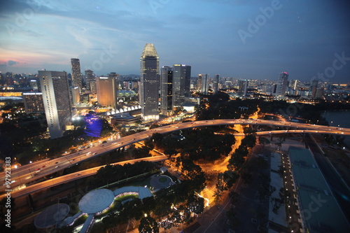 Fototapeta na szkło ASIA SINGAPORE CITY DOWN TOWN