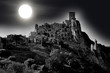 Moonlight at the abandoned village of Craco in Basilicata