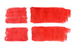 Danish flag painted with gouache