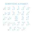English semaphore alphabet
