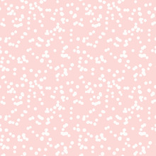 Hand Drawn Seamless Pink Irregular Random Dot And Spot Texture