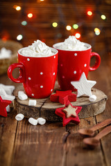 Wall Mural - hot chocolate with whipped cream