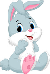 Wall Mural - cute rabbit cartoon