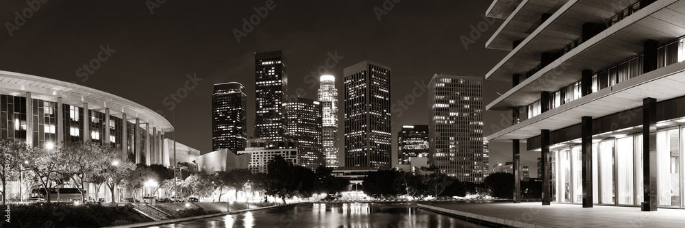 Los Angeles at night - obrazy, fototapety, plakaty 