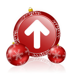 Aufkleber - up arrow christmas icon
