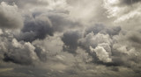 Fototapeta Kosmos - Dark ominous grey storm clouds. Dramatic sky in Patagonia