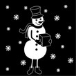 Snowman vector illustration 