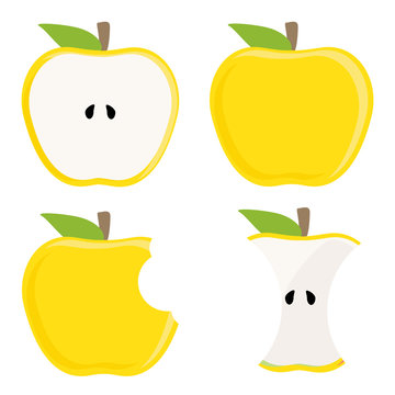 yellow apple set