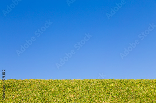 青空と芝生背景素材stock Photo Adobe Stock