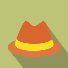 Male Hat Flat Icon
