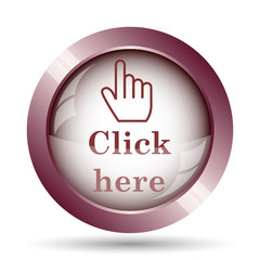 Sticker - Click here icon