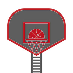 Wall Mural - Basketball items icon