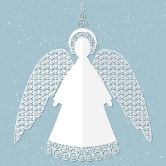 Paper angel  illustration