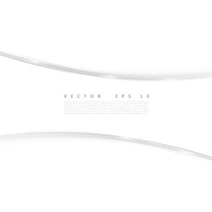 Wall Mural - Vector white of wavy banner. 